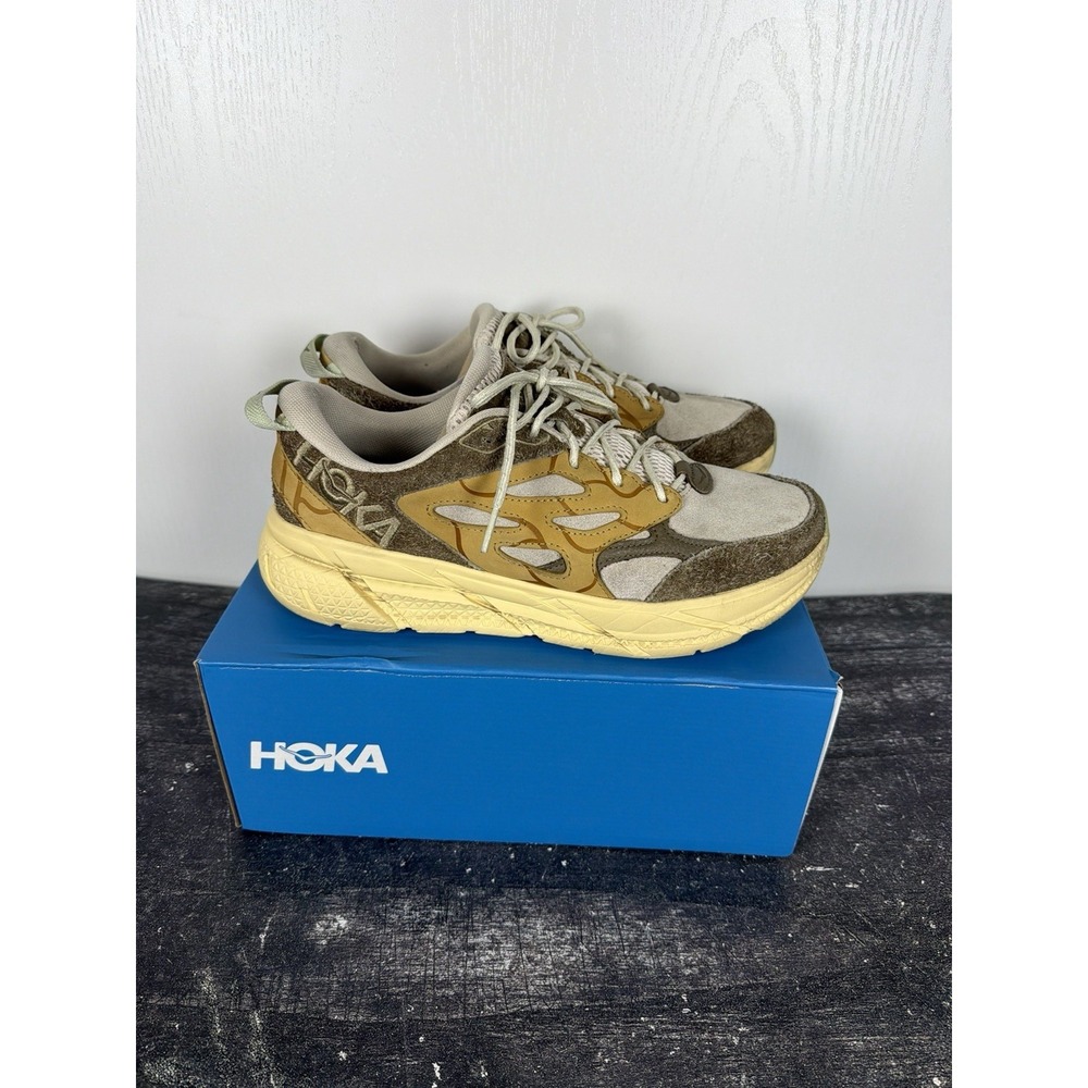 HOKA ONE ONE Clifton L Suede 'Oat Milk Pollen' Unisex Men's 10 US Women's 11 US
